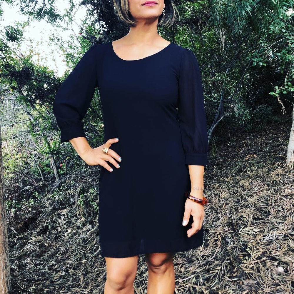 Heartsoul 3/4” sleeves Black Mini Dress-Medium.